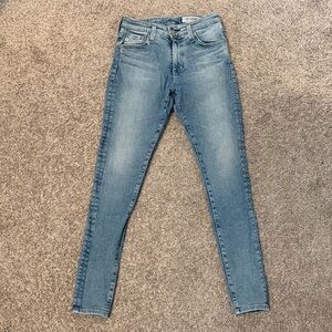AG Adriano Goldschmied Sky Blue Skinny Jeans size 26R